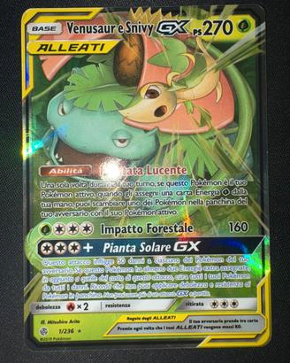 Venusaur & Snivy GX Eclissi Cosmica 1/236
