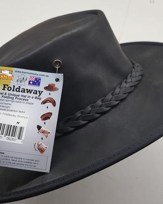 cappello australiano Barmah pelle di bufalo NUOVO
