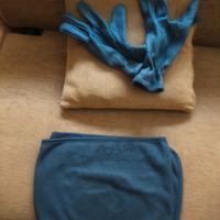 guanti e sciarpa completi