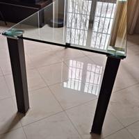 Tavolo in vetro temperato trasparente 160*90