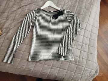 Maglietta maniche lunghe a righe H&M Tg.10-12 anni