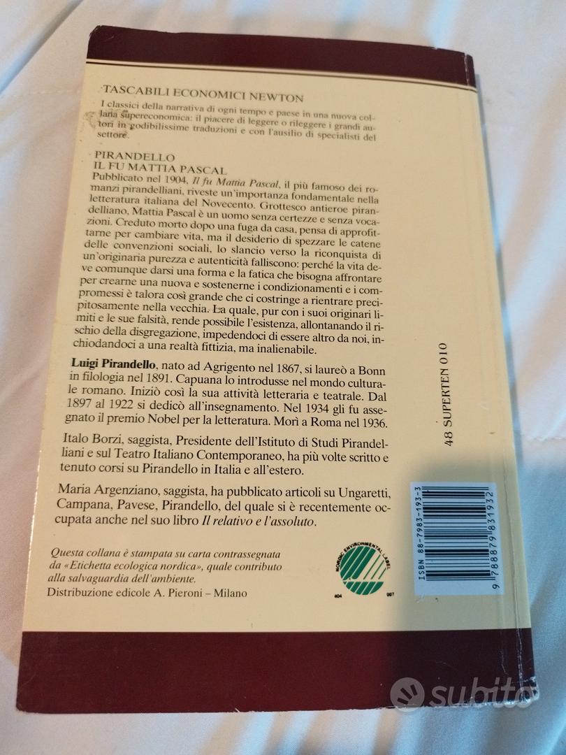 Pirandello Il fu Mattia Pascal edizione integrale - Libri e Riviste In  vendita a Sud Sardegna