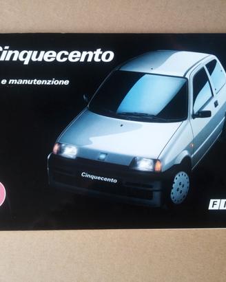 Libretto Uso e manutenzione FIAT 500 Cinquecento 