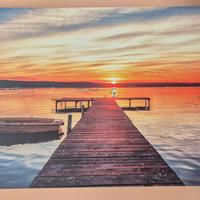 tela rappresentazione tramonto 