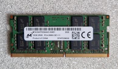 RAM Micron 1x16 GB DDR4