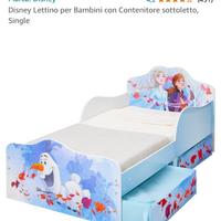 Lettino in legno a tema Frozen Disney