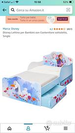 Lettino in legno a tema Frozen Disney