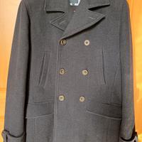 Cappotto Lana Uomo Blu Fisk of Oslo Taglia S