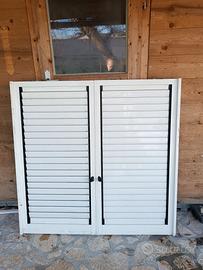 persiana scorrimento alluminio bianca