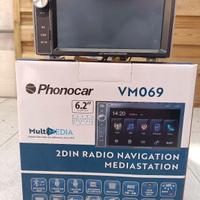 autoradio 2 din navigatore gps phonocar  vivavoce 