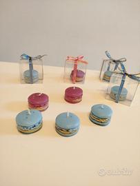 Candele Bomboniere Macarons 