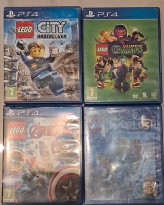 Lotto 4 giochi LEGO PS4