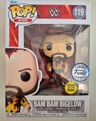 Funko pop WWE Bam Bam Bigelow Glow in the dark 119