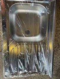 Lavandino in acciaio 50x80