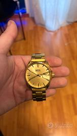 orologio diesel, colore oro, in acciaio. originale