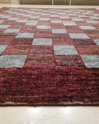 Tappeto moderno a quadrati geometrico