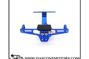 porta targa Blù Universale Moto Nuovo con luce tar