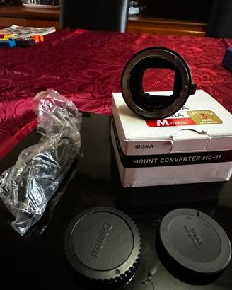 Adattatore mc-11 sony canon ef