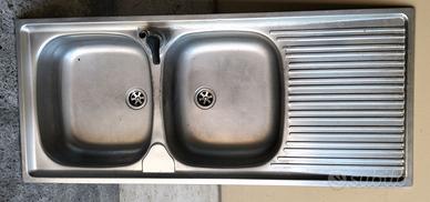 lavello cucina doppia vasca in acciao inox