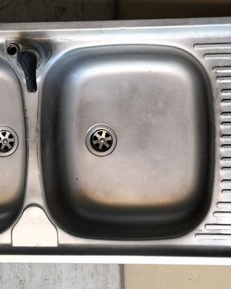 lavello cucina doppia vasca in acciao inox
