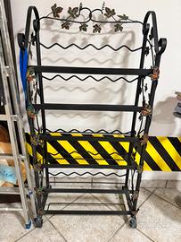 Portabottiglie coricate in ferro