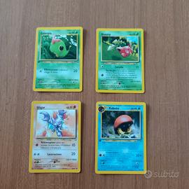 Lotto 4 Carte Pokémon Vintage - Kabuto Fossil + Gl