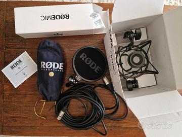 Microfono Rode NT2-A, cavo XRL, supporto, filtro