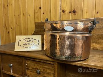 pentola in rame antico
