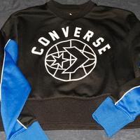 Felpa Converse nera e blu