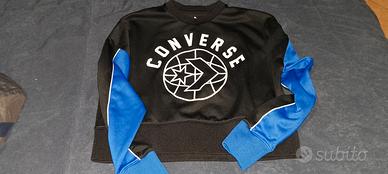 Felpa Converse nera e blu