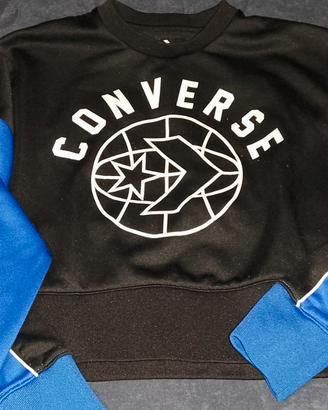 Felpa Converse nera e blu