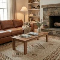 Tavolino da Salotto in Legno Massello (Niangon) 