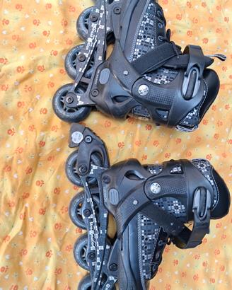 Roller pattini 33 36 neri unisex