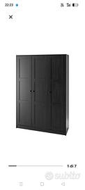 Armadio Ikea marrone nero 