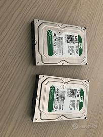 n. 2 HDD SATA Western Dgital Green 1 Tb