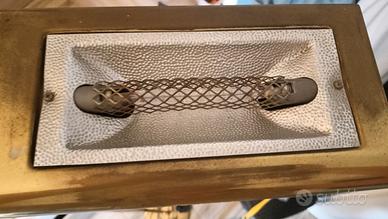 Piantana Vintage in Ottone Anni '80 con Dimmer