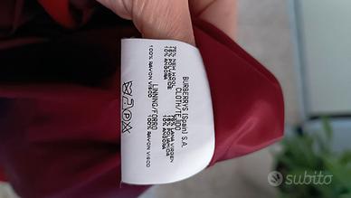 Cappotto rosso Burberry 