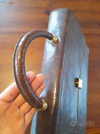 Borsa in pelle di coccodrillo Ape Regina Trend