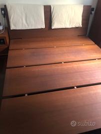 Letto TUTTO LEGNO CILIEGIO AD INCASTRO