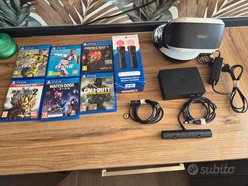 visore 3d ps4 + controller move motion +6 gioki
