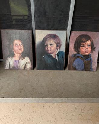 Famosi Dipinti "Bambini Piangenti" Vintage.