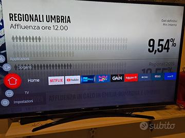 smart tv 55 led 4k hitachi come nuovo