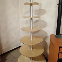 espositore tondo con rotelle