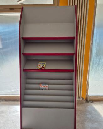 Mobile scaffale in legno porta riviste/libri