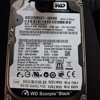 hard disk Western Digital WD3200BEKT 320 GB 
