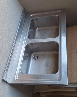 Lavello doppia vasca inox