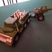 Camion militare vintage POLISTIL con cannone