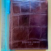 Portafoglio Fedon in vero rettile nuovo cn scatola