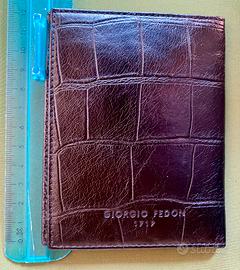 Portafoglio Fedon in vero rettile nuovo cn scatola