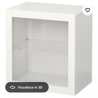 Pensile Ikea “Besta” con anta in vetro
